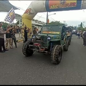 Sebanyak 43 offroader taklukan medan ekstrem di event JAWARA#2 ( Jelajah Alam Wisata OKU Raya ) tempuh 92 KM Wilayah OKU. Foto kanalberita.id / Apriansyah