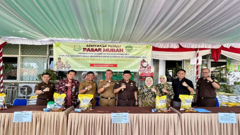 Kejaksaan Negeri OKU Menggelar Pasar Murah Menuju Puasa Ramadhan 1444 H, Selasa (21/3/2023).