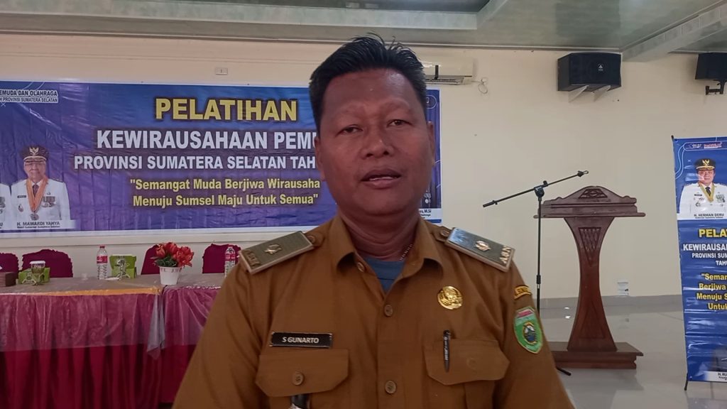 kasi kewirausahaan dan instruktur  Dispora susmel sekaligus Ketua Pelaksana Sri Gunarto MPd/Kanalberita.id/Foto: Apriansyah 