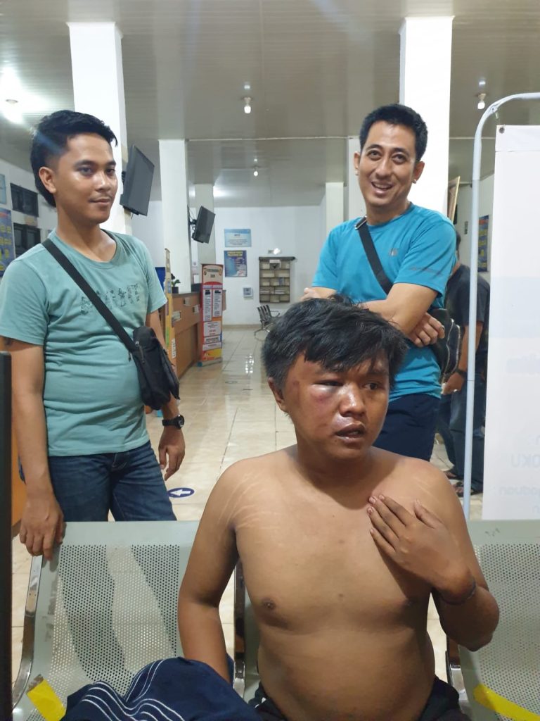 Rendi Novriansyah (22), pelaku pelecehan saat diamankan di Polsek Peninjauan. Foto hand out