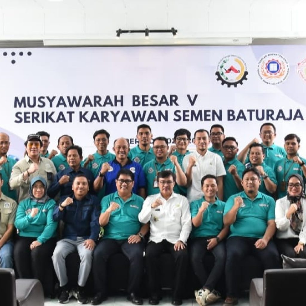 Musyawarah Besar (Mubes) V Serikat Karyawan Semen Baturaja (SKSB) Tahun 2023 di Kantor SMBR Site Panjang, Kota Bandar Lampung. Foto dokumen Humas SMBR