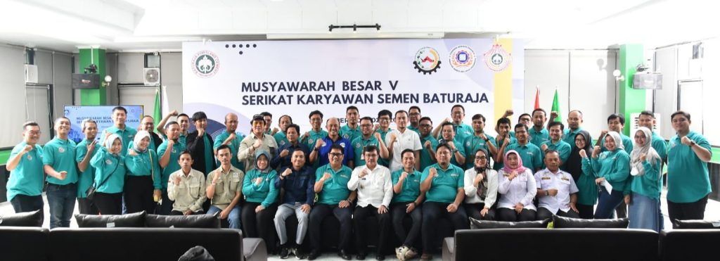 Musyawarah Besar (Mubes) V Serikat Karyawan Semen Baturaja (SKSB) Tahun 2023 di Kantor SMBR Site Panjang, Kota Bandar Lampung. Foto dokumen Humas SMBR