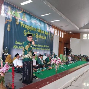 Warga Muslimat NU Kabupaten OKU nyatakan siang memenagkan pasangan BERTAJI pada Pilkada OKU 2024. Kanalberita.id / Edo