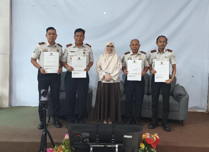 Rutan Kelas IIB Baturaja berhasil mengukir prestasi Peringkat 1 di dua kategori Satker Besar dan Capaian IKPA. Foto dokumen Rutan Baturaja