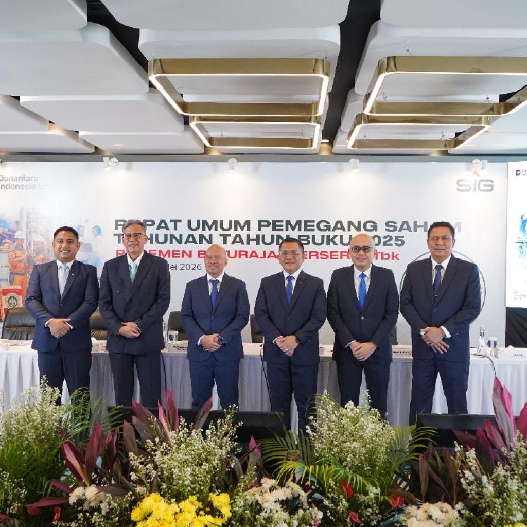 Pemegang saham PT Semen Baturaja (Persero) Tbk (SMBR) menyetujui pembagian dividen tunai sebesar Rp 34,38 miliar pada Rapat Umum Pemegang Saham Tahunan (RUPST) Tahun Buku 2025 di Jakarta, Senin (18/5/2026). Foto dokumen SMBR