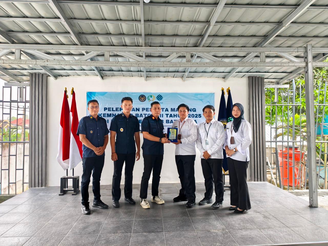 Rutan Kelas IIB Baturaja gelar acara perpisahan dan pelepasan bagi para peserta magang Kementerian Ketenagakerjaan (Kemnaker) Batch III. Foto dokumen Rutan Baturaja