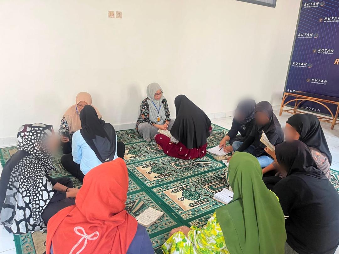 Rutan Kelas II B Baturaja rutin lakukan pembinaan kerohanian warga binaan. Foto dokumen Rutan Baturaja