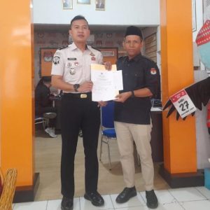Penyerahan Rekapitulasi Daftar Pemilih Berkelanjutan (DPB) Triwulan II Tahun 2026 oleh Komisi Pemilihan Umum (KPU) Kabupaten OKU kepada Rutan Kelas II/B Baturaja. foto Rutan Kelas IIB Baturaja.