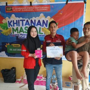 PT SSP PLTU Mulut Tambang Sumbagsel-1 (2X150) melaksanakan kegiatan khitanan massal di Kecamatan Semidang Aji Kabupaten OKU. Kanalberita.id / edo