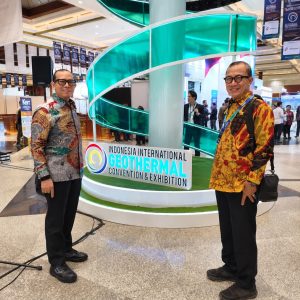 Bupati OKU H Teddy Meilwansyah SSTP MM MPd di pertemuan “The 12th Indonesia International Geothermal Convention & Exhibition”. Foto dokumen Prokopim OKU