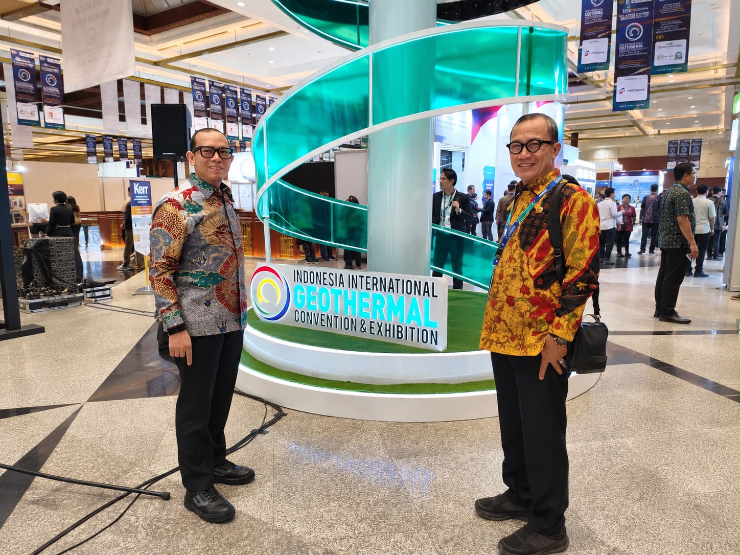 Bupati OKU H Teddy Meilwansyah SSTP MM MPd di pertemuan “The 12th Indonesia International Geothermal Convention & Exhibition”. Foto dokumen Prokopim OKU