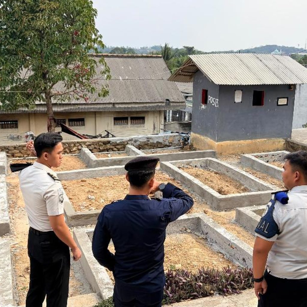 Rutan Kelas IIB Baturaja memanfaatkan lahan untuk ketahanan pangan di lingkungan Rutan. Foto dokumen Rutan Baturaja