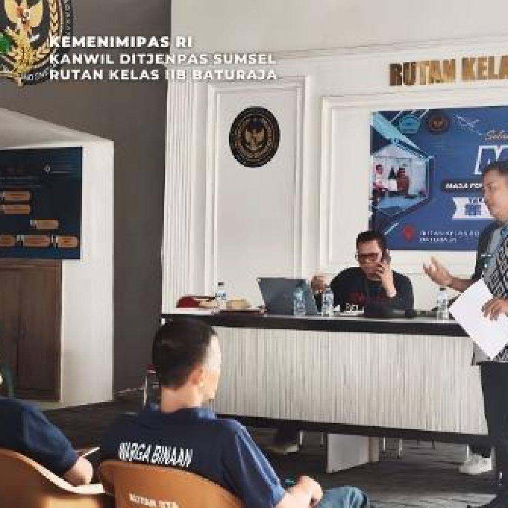 Warga Binaan Rutan Baturaja antusias mengikuti kegiatan belajar di Aula Rutan Baturaja. Foto dokumen Rutan Baturaja